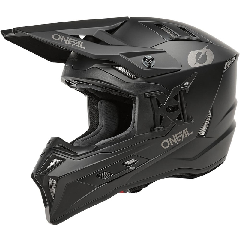 Casco de motocross O'Neal EX-SRS negro sólido
