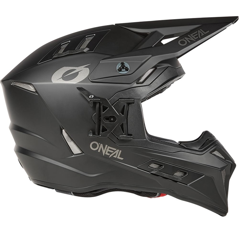 Casco de motocross O'Neal EX-SRS negro sólido