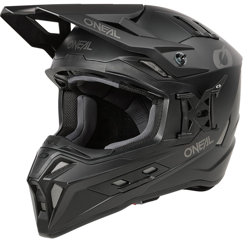 Casco de motocross O'Neal EX-SRS negro sólido