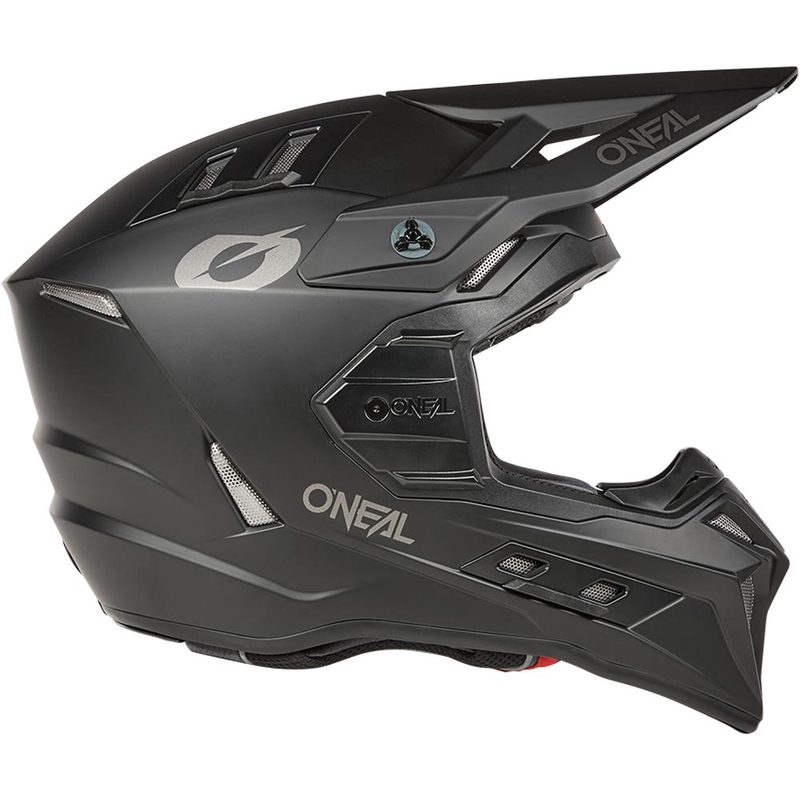 Casco de motocross O'Neal EX-SRS negro sólido