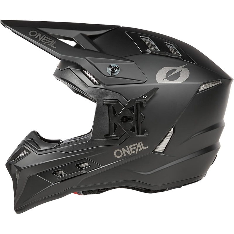 Casco de motocross O'Neal EX-SRS negro sólido