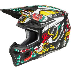 Casco de motocross infantil O'Neal 3SRS Inked multicolor