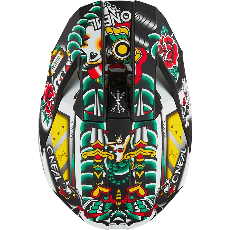 Casco de motocross infantil O'Neal 3SRS Inked multicolor