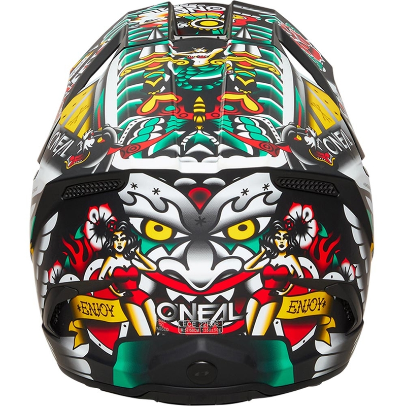 Casco de motocross infantil O'Neal 3SRS Inked multicolor
