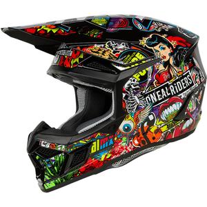 Casco de motocross O'Neal 3SRS Crank multicolor