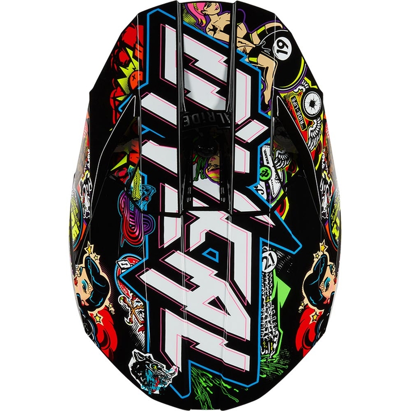 Casco de motocross O'Neal 3SRS Crank multicolor