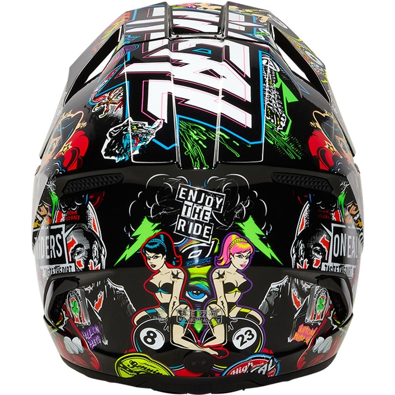 Casco de motocross O'Neal 3SRS Crank multicolor