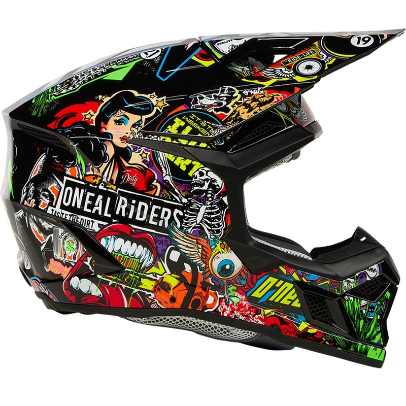 Casco de motocross O'Neal 3SRS Crank multicolor