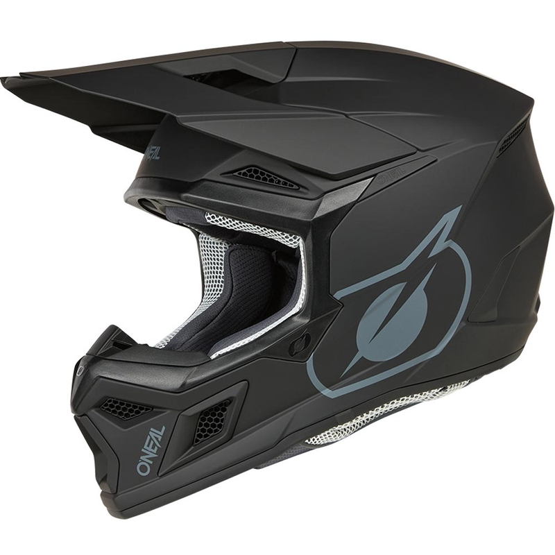 Casco de motocross O´Neal 3SRS Solid negro mate