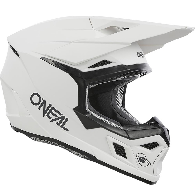 Casco de motocross O´Neal 3SRS Solid blanco mate