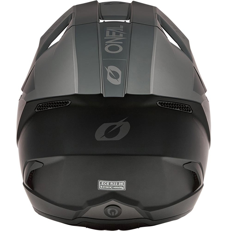 Casco de motocross O´Neal 3SRS Solid negro mate-gris