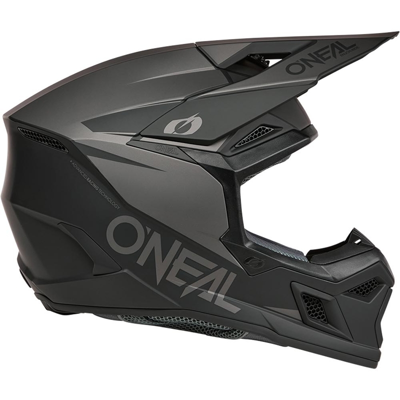 Casco de motocross O´Neal 3SRS Solid negro mate-gris