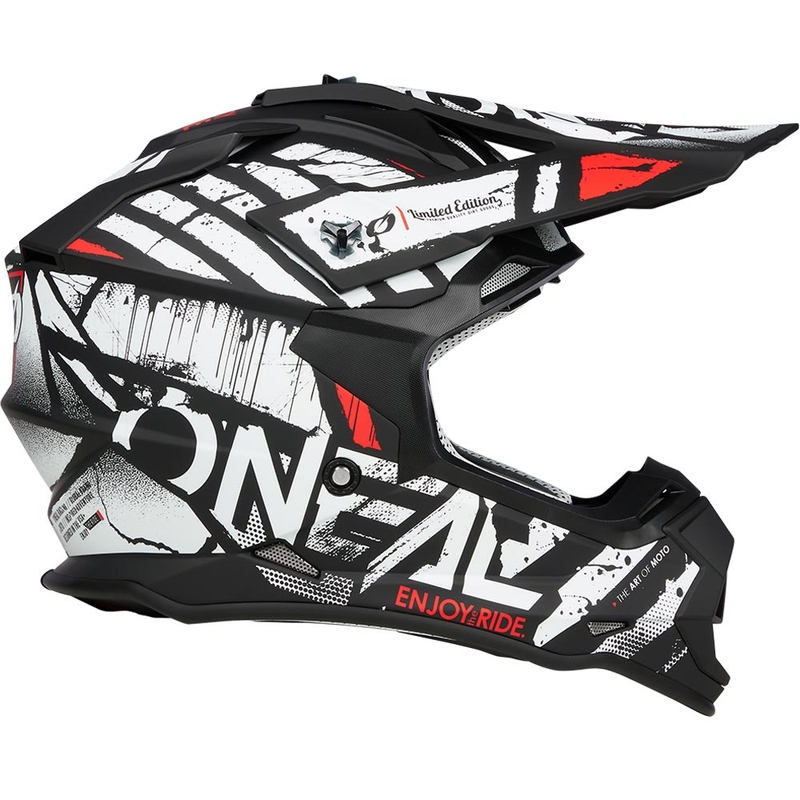 Casco de motocross O´Neal 2SRS Glitch negro-blanco