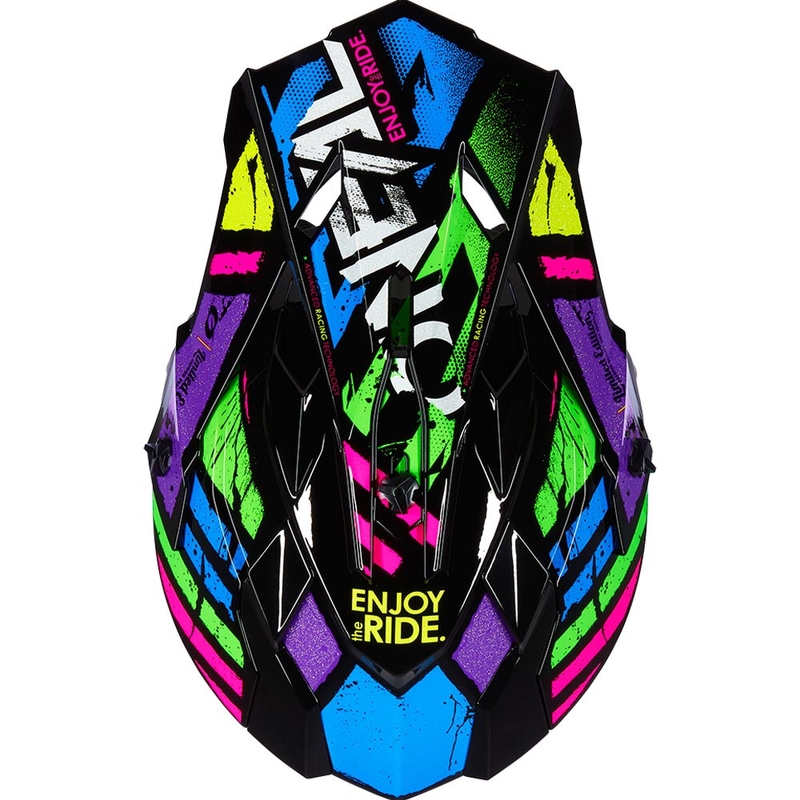 Casco de motocross O'Neal 2SRS Glitch multicolor