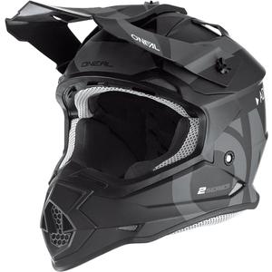 Casco de motocross O'Neal 2SRS Slick negro-gris