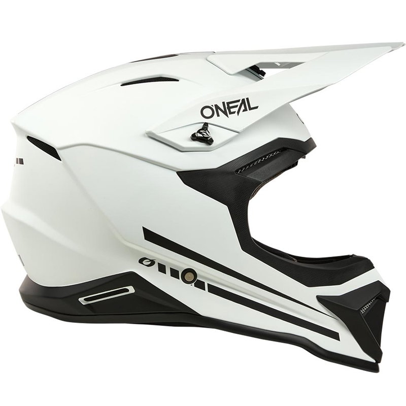 Casco de motocross O'Neal 1SRS Solid blanco mate