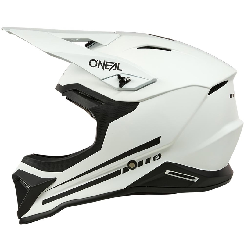 Casco de motocross O'Neal 1SRS Solid blanco mate