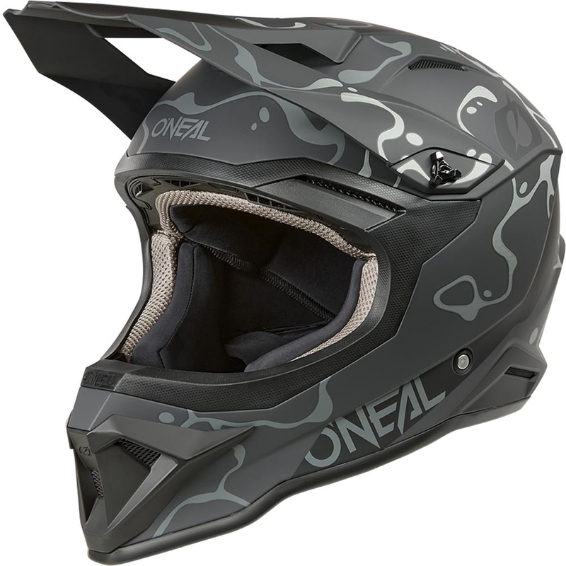 Casco de motocross O´Neal 1SRS Splash negro mate-gris