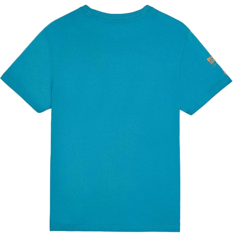 Camiseta azul con el mapa del Dakar