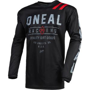 Camiseta de motocross O´Neal Element Dirt negra-gris