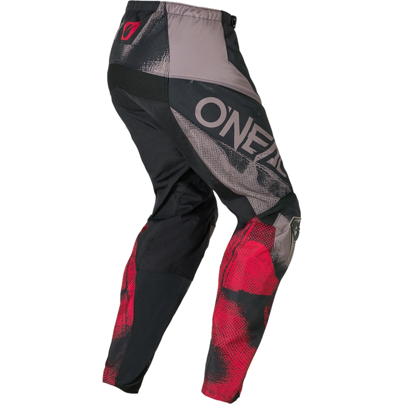 Pantalones de motocross O´Neal Element Roller gris-rojo