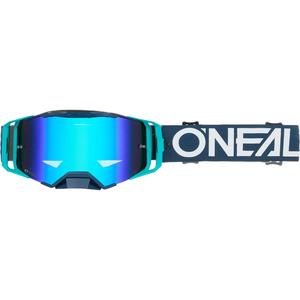 Gafas de motocross O´Neal B-33 Hexa azules (plexiglás azul iridio)