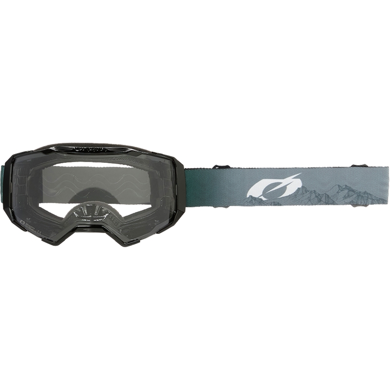 Gafas de motocross O´Neal B-22 Covert gris verdoso (plexiglás transparente)