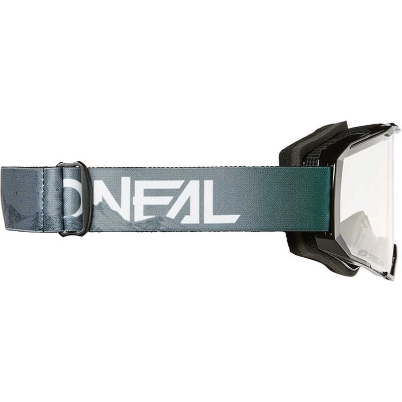 Gafas de motocross O´Neal B-22 Covert gris verdoso (plexiglás transparente)