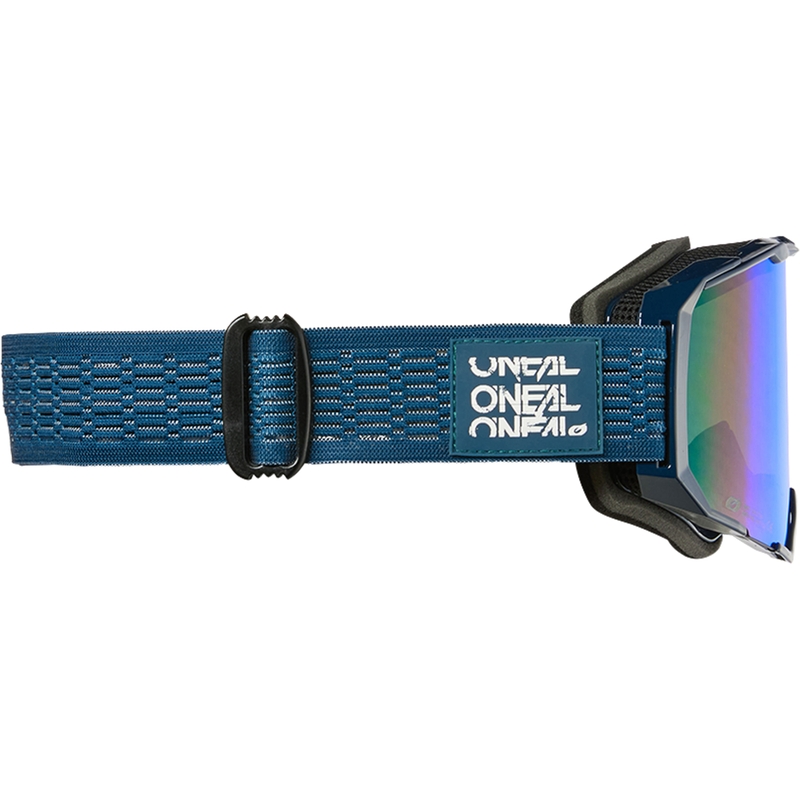 Gafas de motocross O´Neal B-22 Static azul (plexiglás azul iridio)