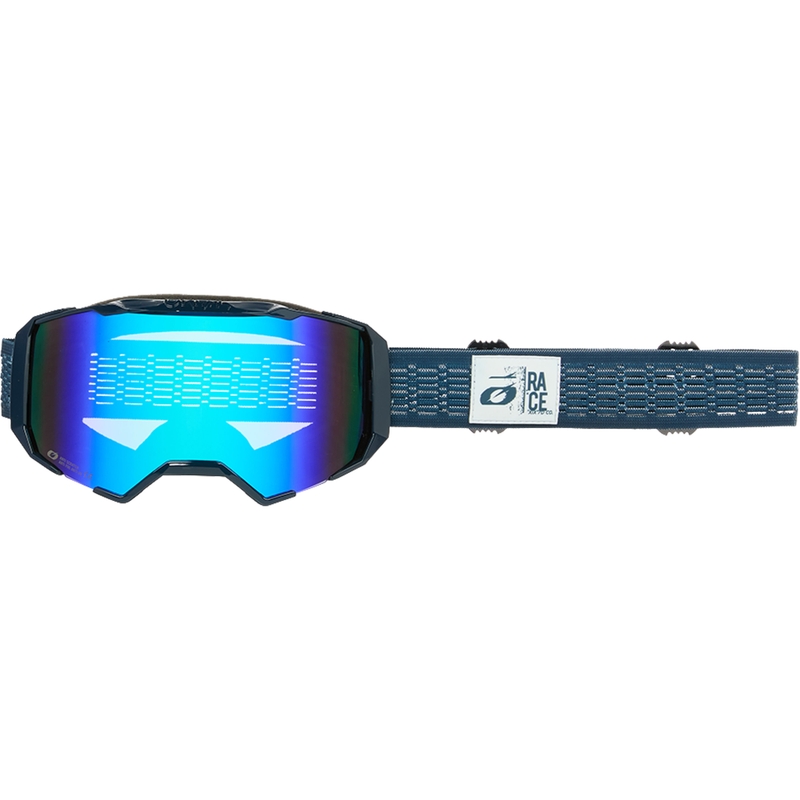 Gafas de motocross O´Neal B-22 Static azul (plexiglás azul iridio)