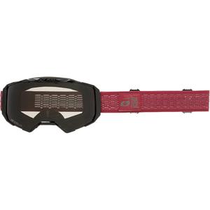 Gafas de motocross O´Neal B-22 Static rojas (plexiglás gris)