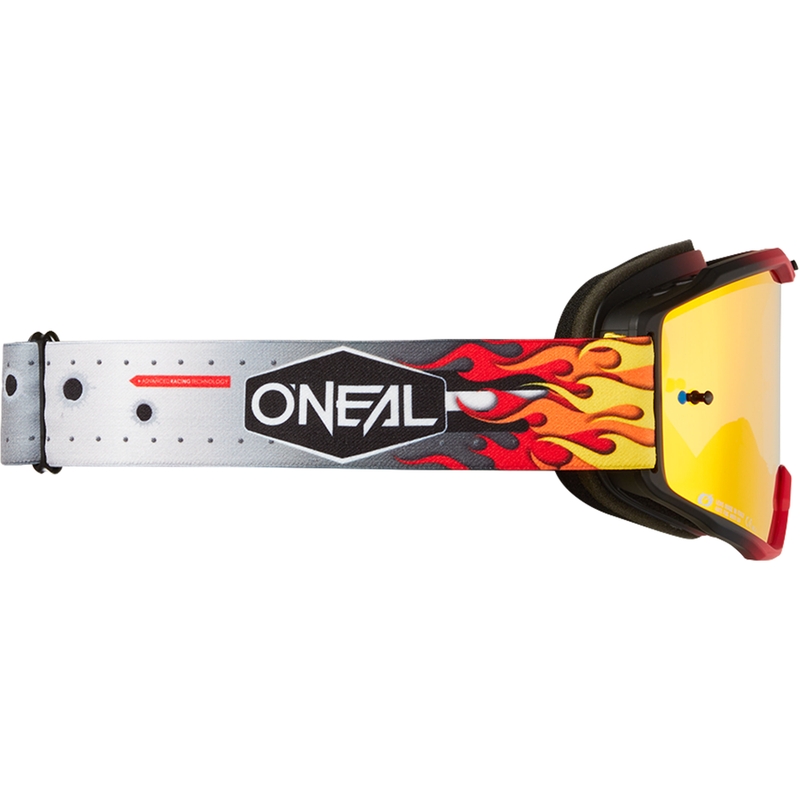Gafas de motocross O´Neal B-10 HR multicolor (plexiglás rojo iridio)