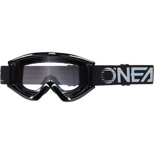 Gafas de motocross O´Neal B-Zero negras (plexiglás transparente)
