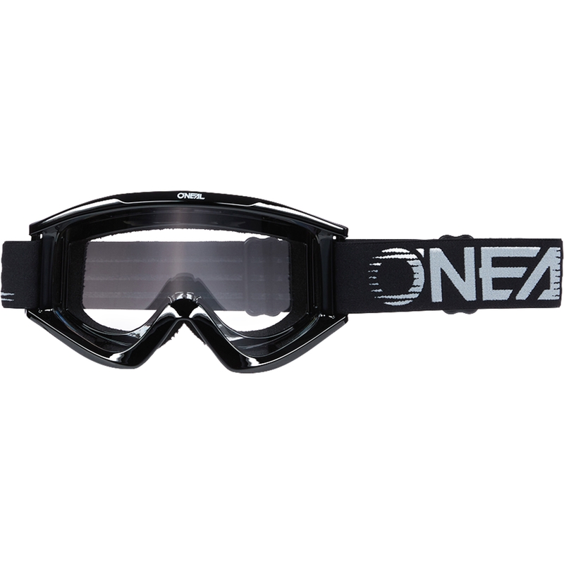 Gafas de motocross O´Neal B-Zero negras (plexiglás transparente)