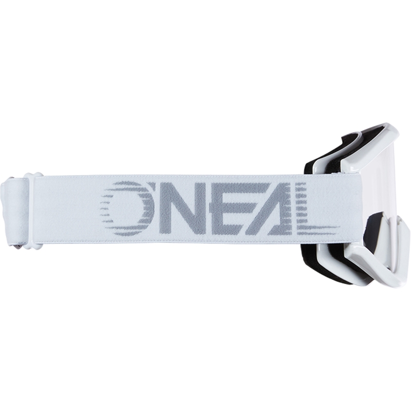 Gafas de motocross O´Neal B-Zero blancas (plexiglás transparente)