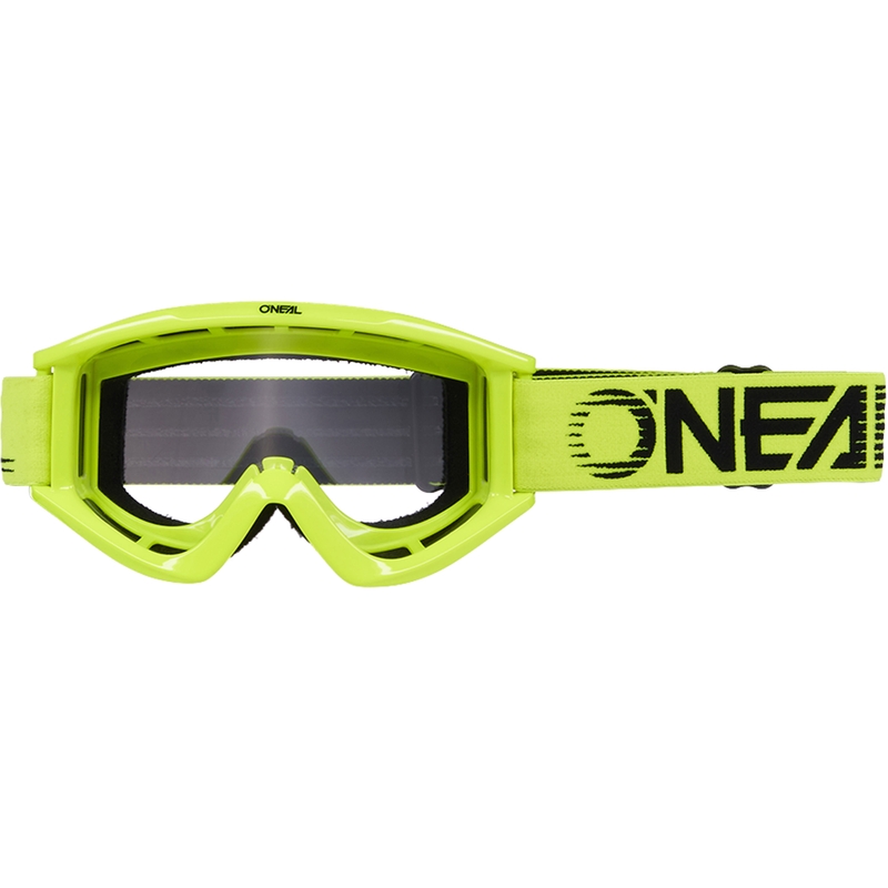 Gafas de motocross O´Neal B-Zero amarillo flúor (plexiglás transparente)
