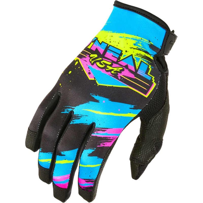Guantes de motocross O´Neal Mayhem Reseda, color negro y amarillo flúor.