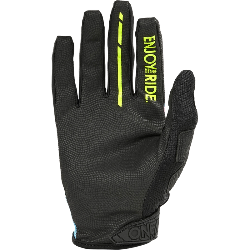 Guantes de motocross O´Neal Mayhem Reseda, color negro y amarillo flúor.