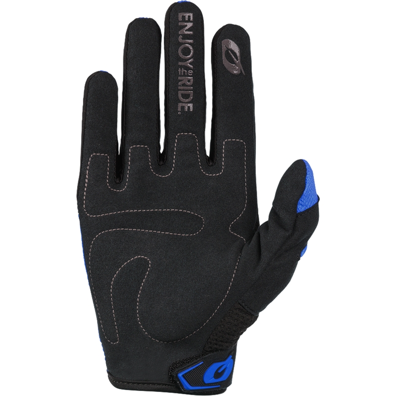 Guantes de motocross O´Neal Element Racewear, color negro y azul.