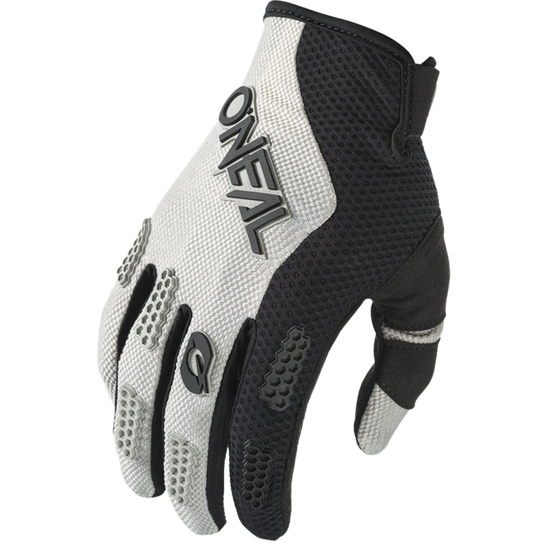 Guantes de motocross O´Neal Element Racewear, color negro-gris
