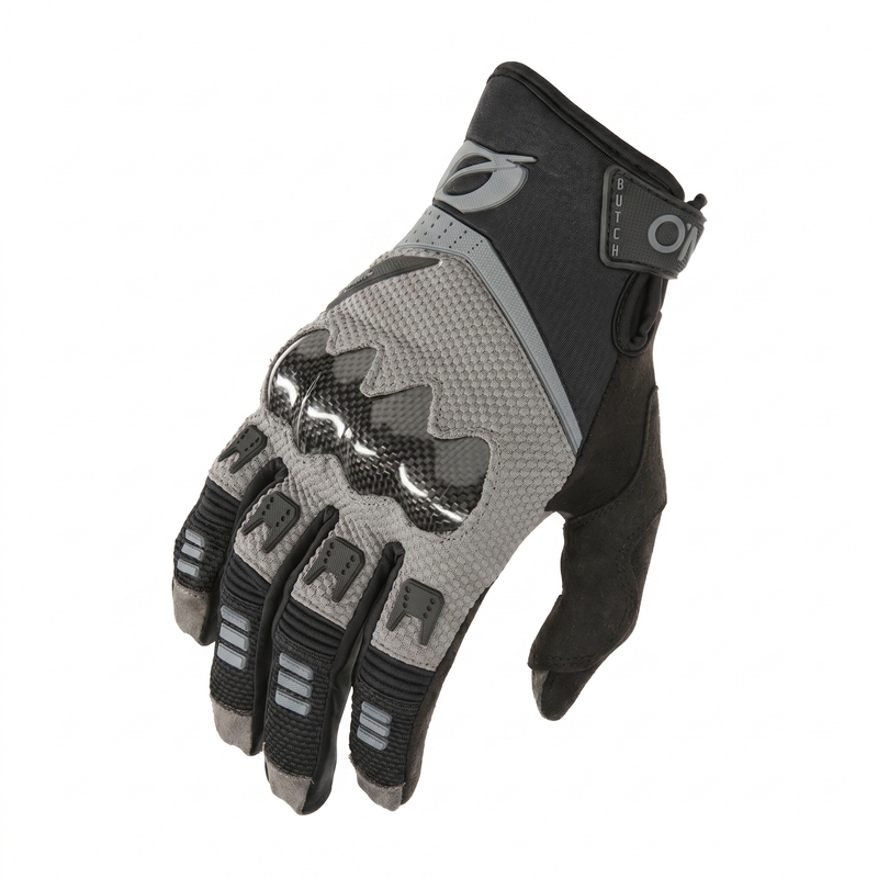 Guantes de motocross O'Neal Butch Carbon CE gris-negro