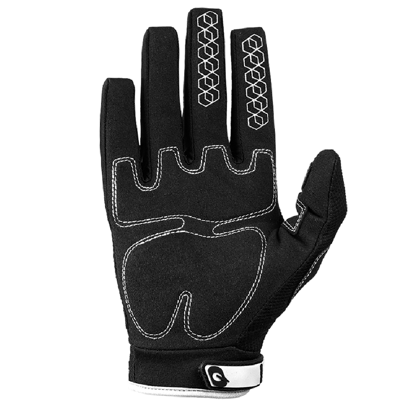 Guantes de motocross O'Neal Sniper Elite, color negro y blanco.