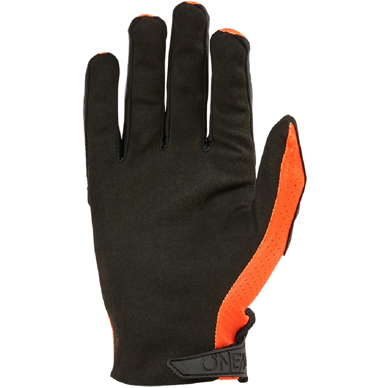 Guantes de motocross O'Neal Matrix Stacked, color naranja-blanco.