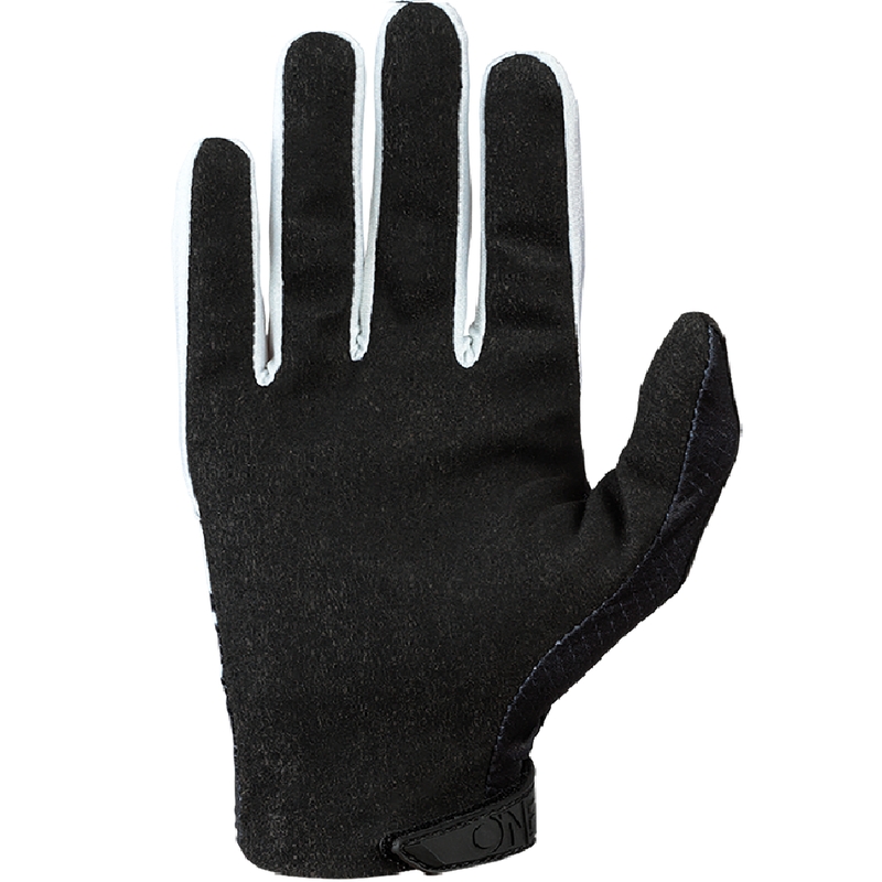 Guantes de motocross O'Neal Matrix Stacked, color negro y blanco.