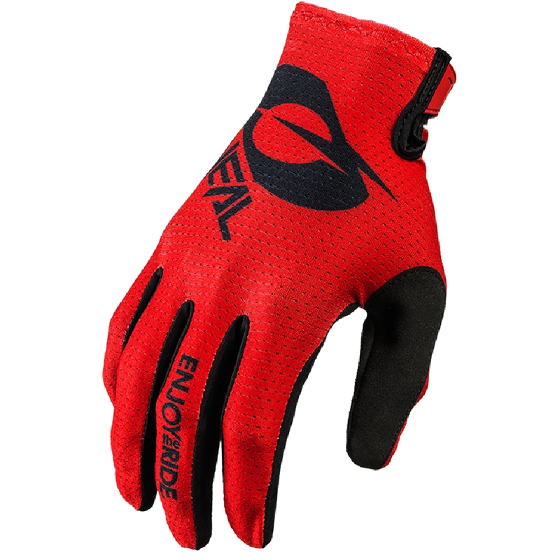 Guantes de motocross O'Neal Matrix Stacked rojos