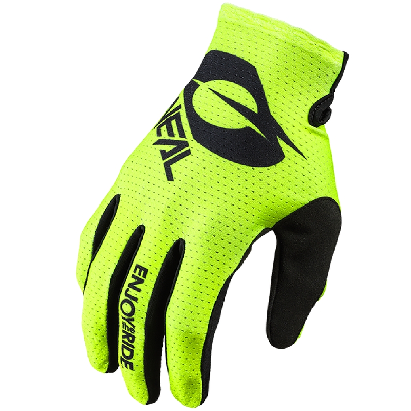 Guantes de motocross O'Neal Matrix Stacked amarillo flúor