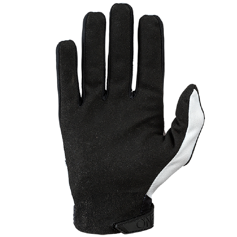 Guantes de motocross O'Neal Matrix Villain para niños, color blanco.