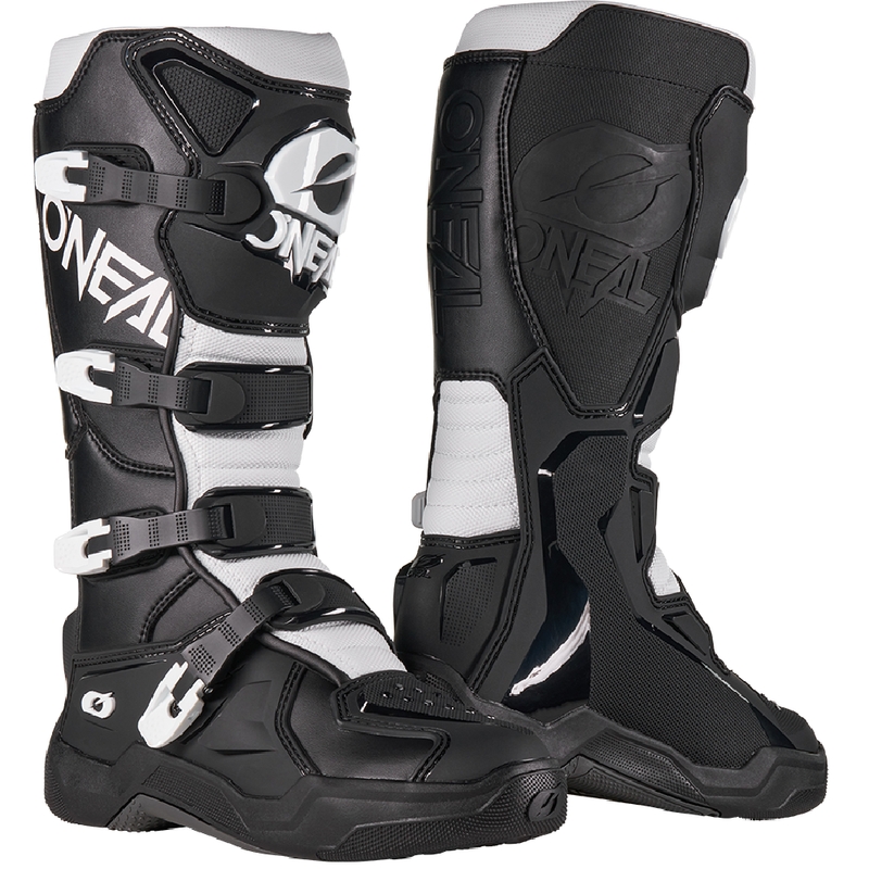 Botas de motocross O'Neal 3SRS negras y blancas
