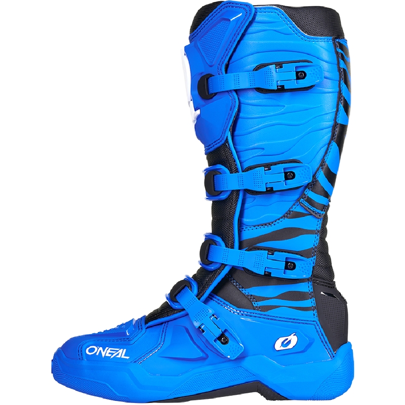 Botas de motocross O'Neal 3SRS Zebra azules