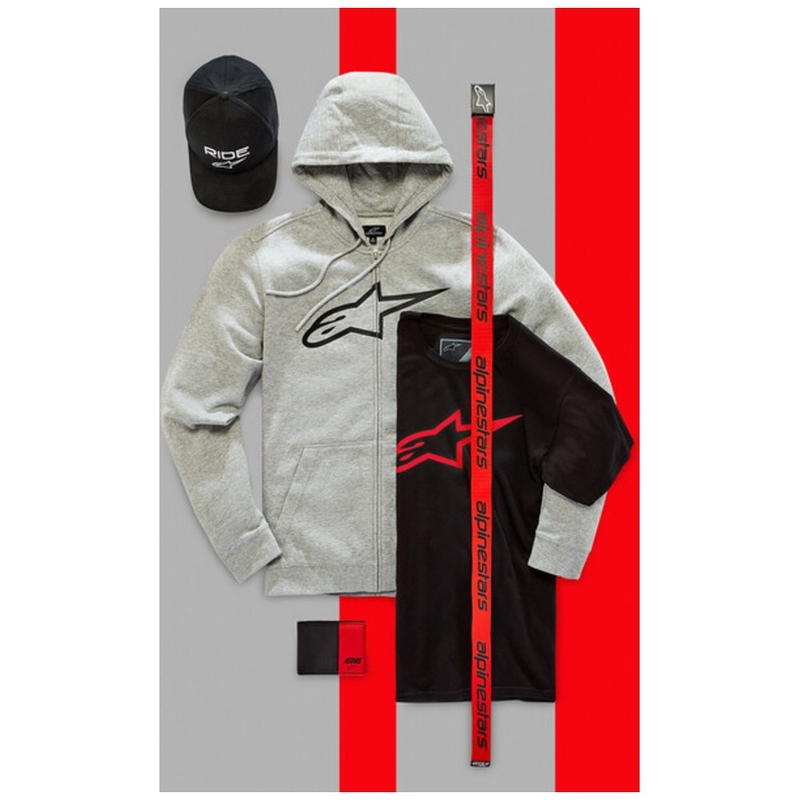 Cinturón Alpinestars Linear Web negro-rojo